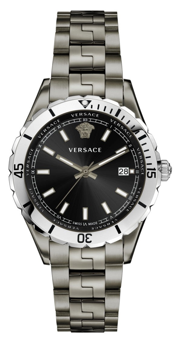 Versace Quartz Analog Watch With Black Dial And Swiss Movement