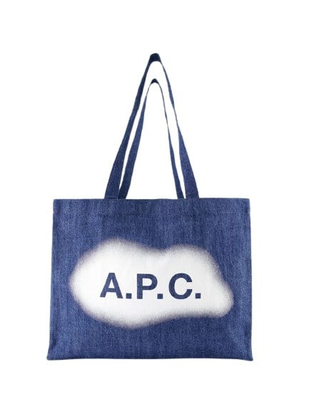 A.P.C. Diane Tote Bag - Cotton - Blue