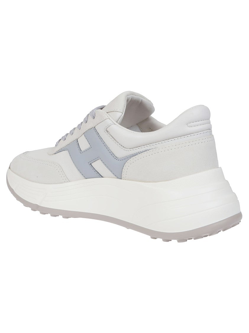 Hogan H669 Leather Sneakers With Logo Detail