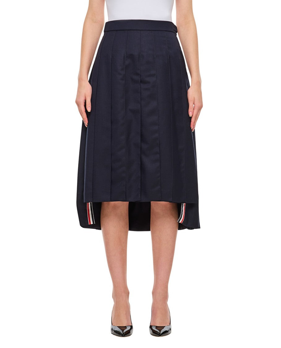 Thom Browne Pleated Wool Skirt