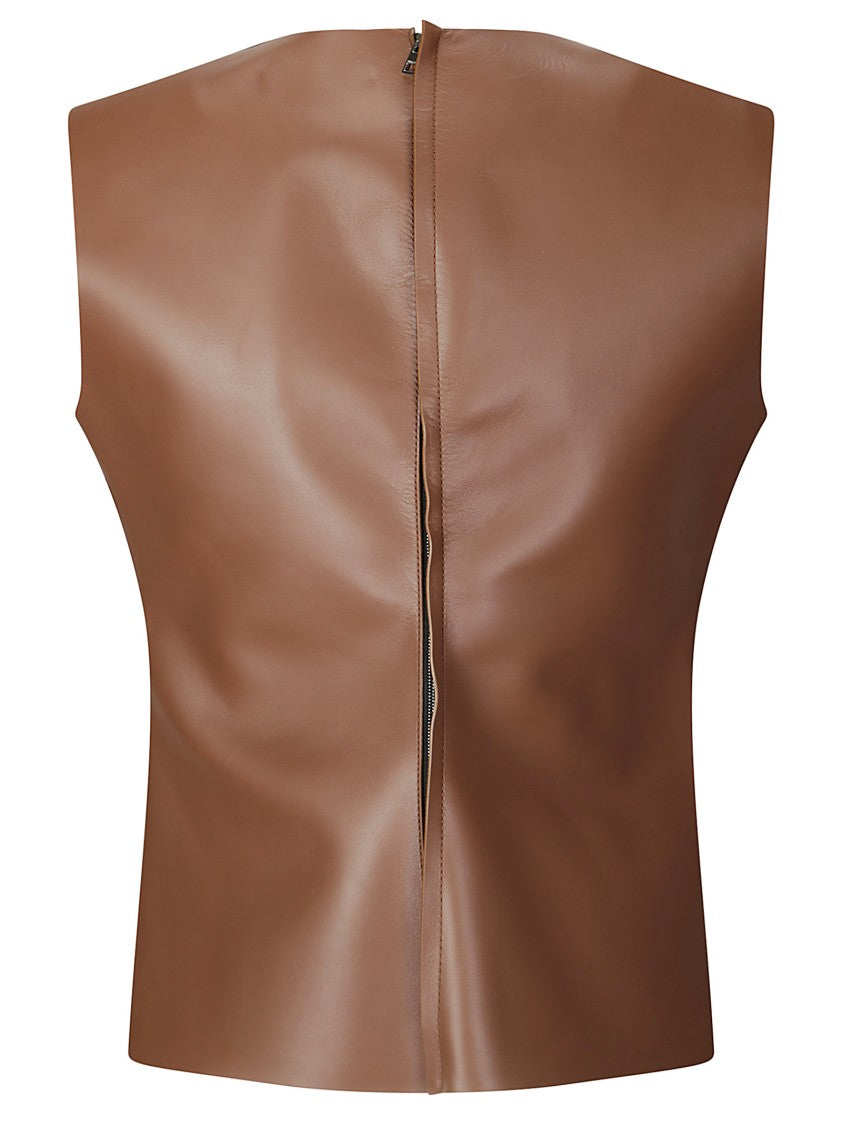 J. W. Anderson Leather Sleeveless Top