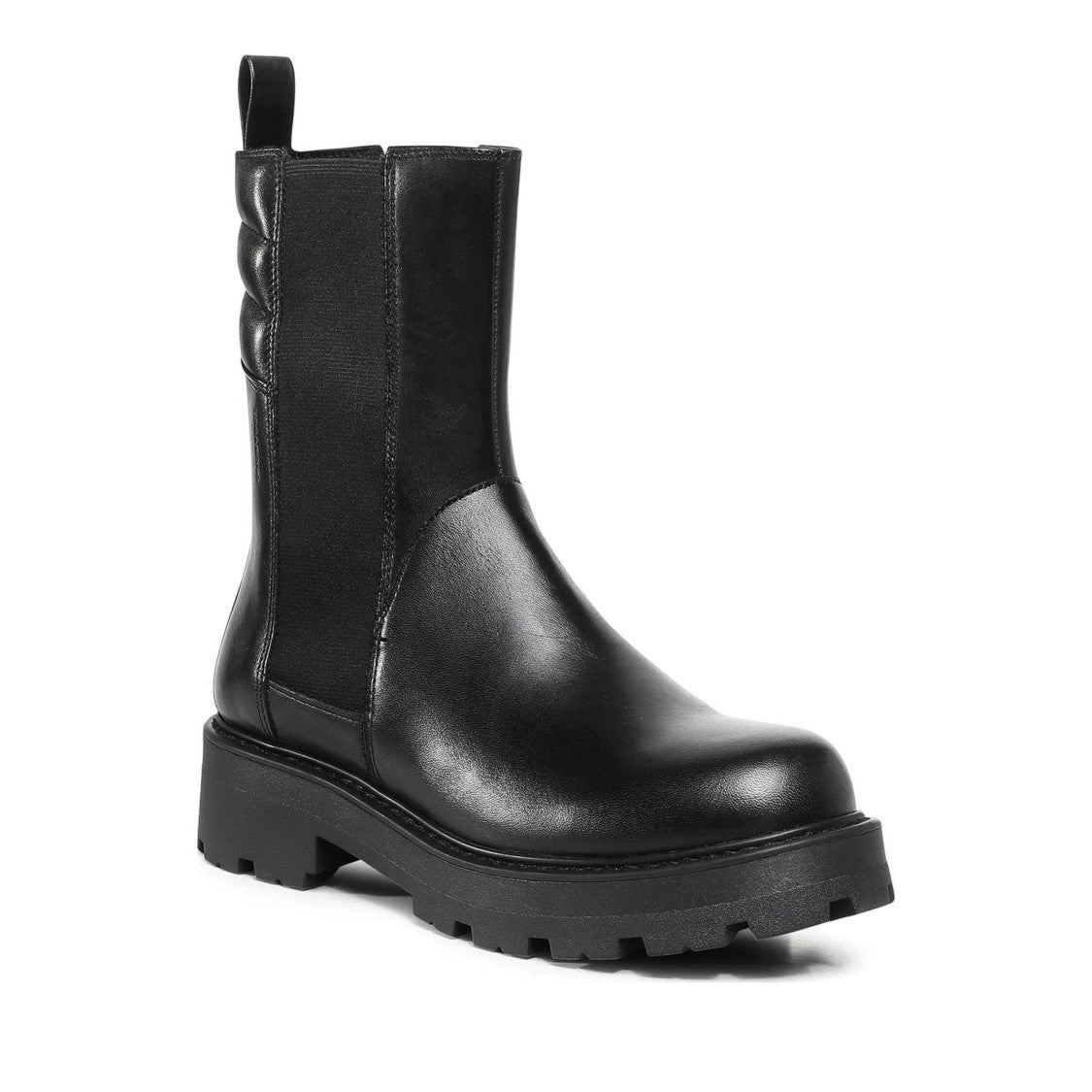 Vagabond Cosmo 2.0 Black Elastic Side Panel Leather Boots