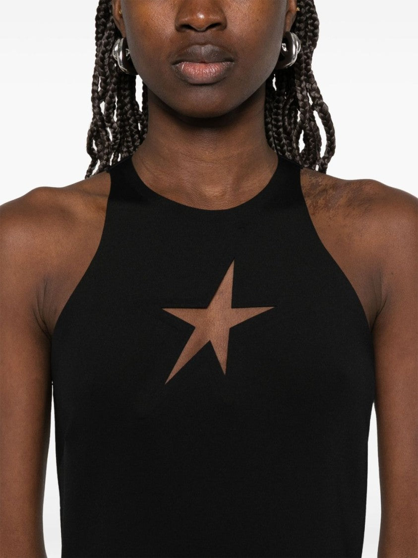 Mugler Fitted Midi Dress