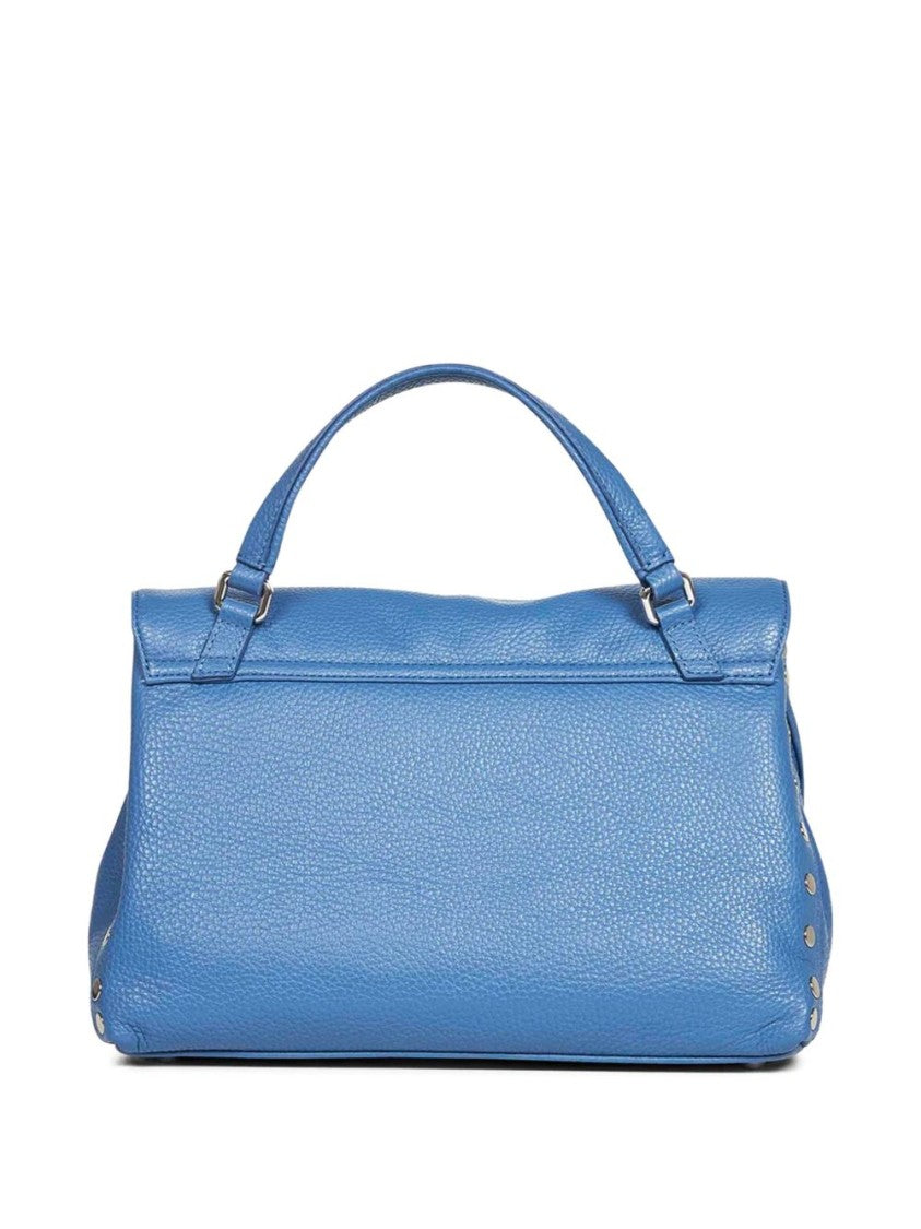 Zanellato Navy Blue Pebbled Texture Shoulder Bag