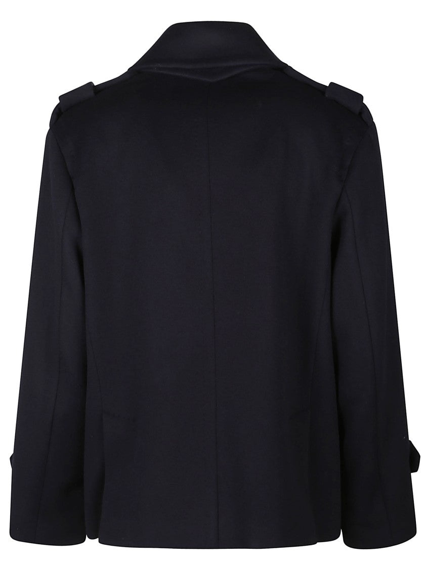 Max Mara Laveno Cropped Double Breasted Wool Jacket