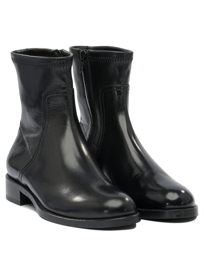 Maretto Polished Leather Ankle Boots