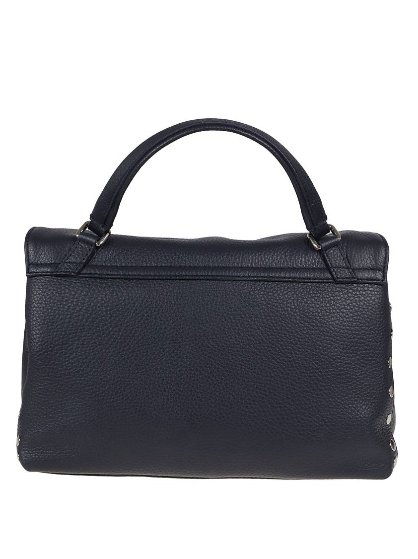 Zanellato Blue Hue Calf Leather Shoulder Bag