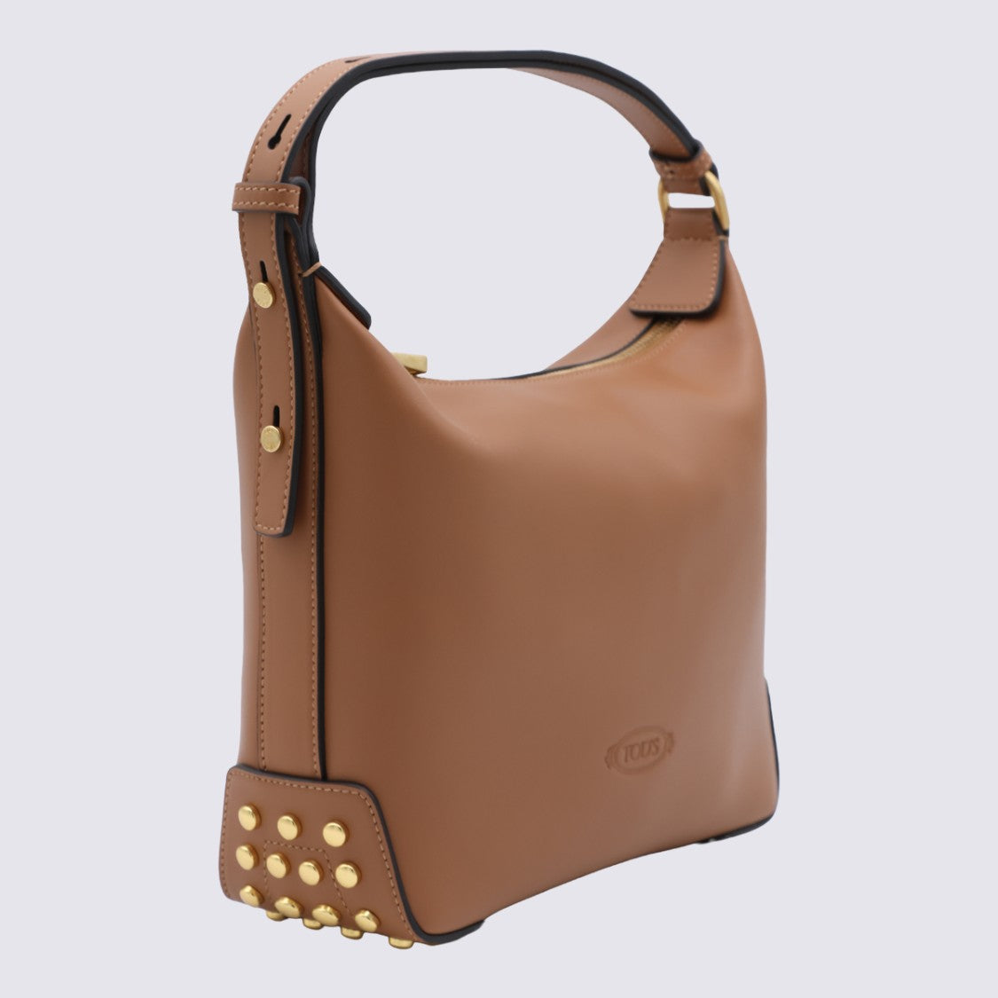 Tod's Structured Handbag With Smooth Finish And Gold-Tone Accents