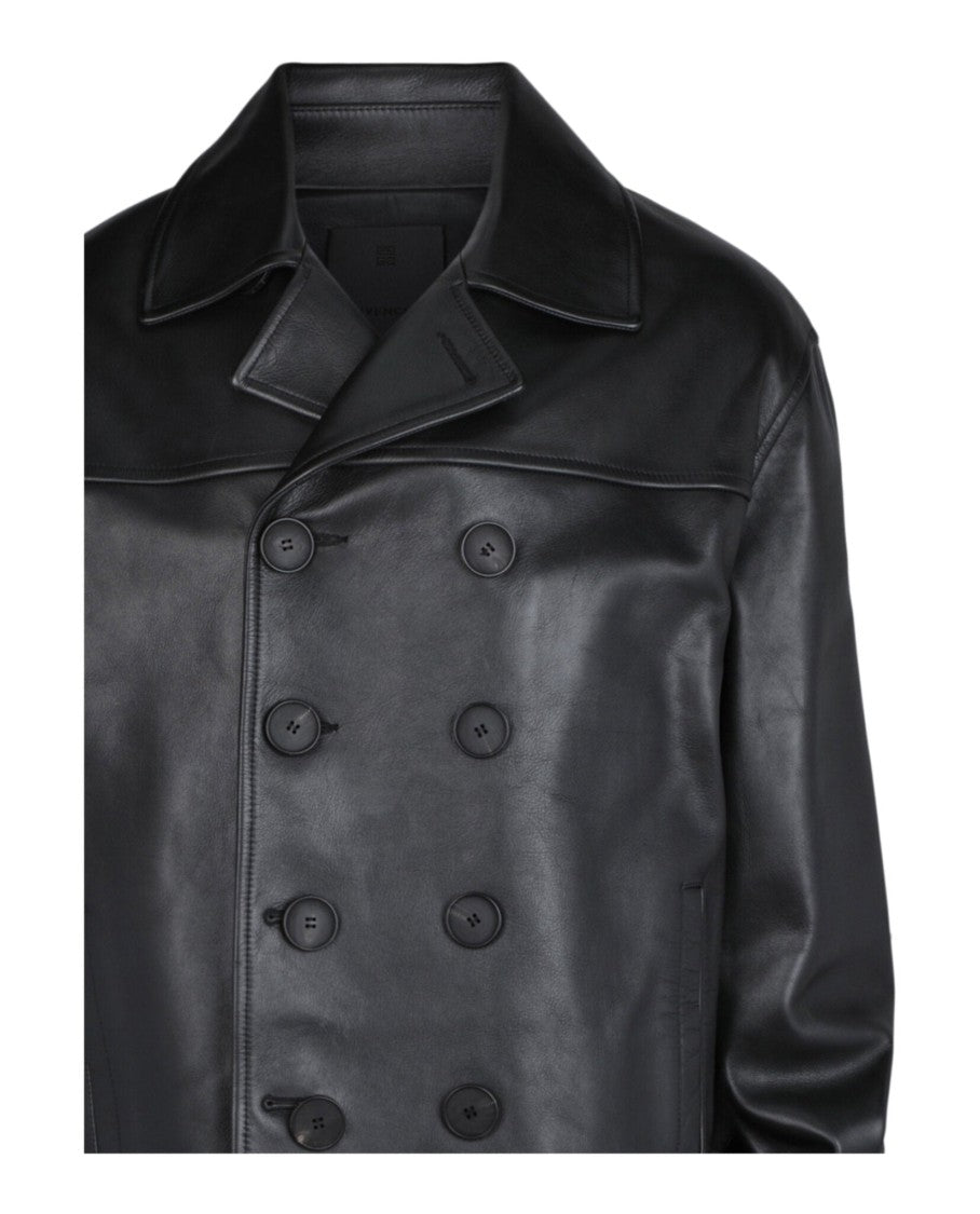 Givenchy Leather Peacoat
