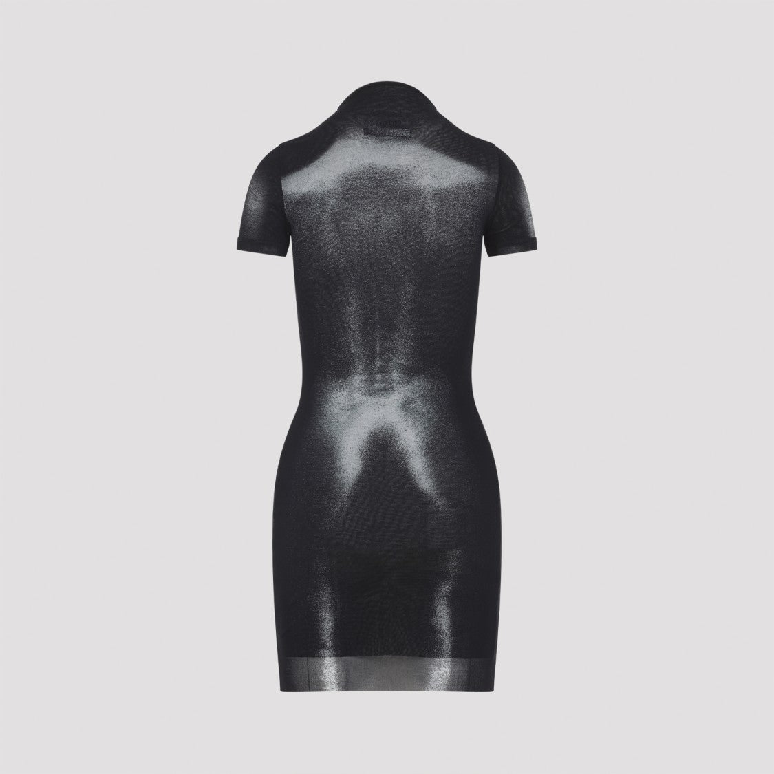 Jean Paul Gaultier Form-Fitting Mini Dress With Semi-Sheer Finish