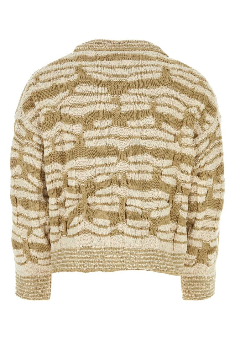 Bottega Veneta Embroidered Cotton Blend Sweater