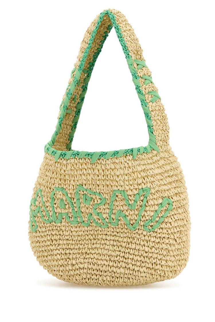 Marni Raffia Small Nassa Shoulder Bag