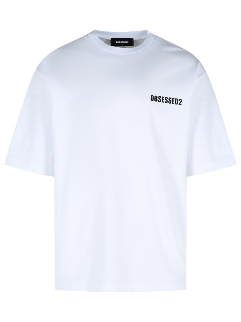 Dsquared2 'Obsessed' Black Cotton T-Shirt