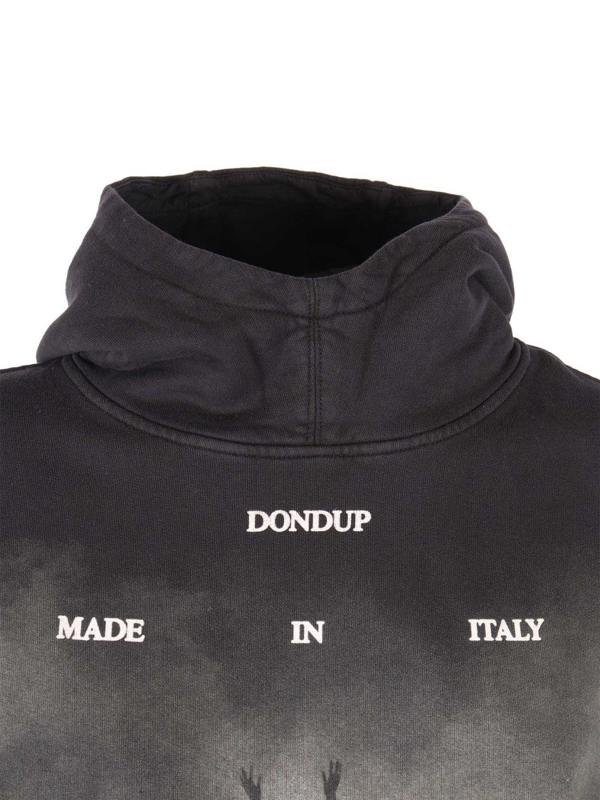 Dondup Relaxed Fit Graphic Print Hoodie