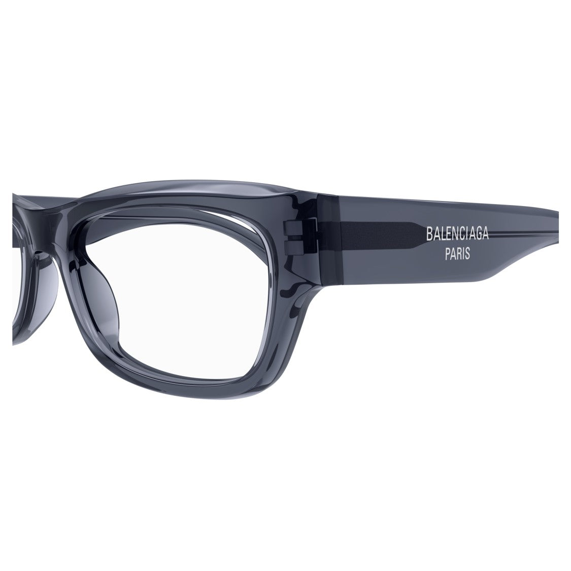 Balenciaga Bb0392o Rectangular Grey Acetate Eyeglasses