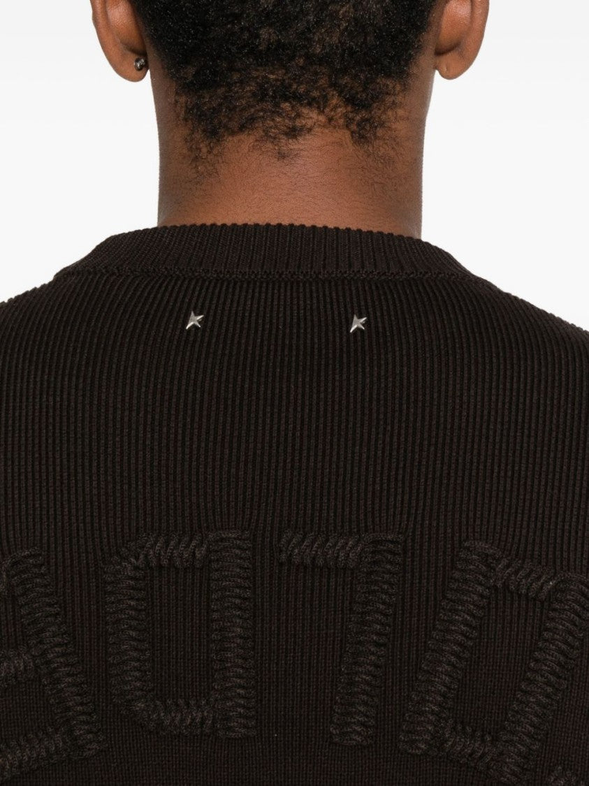 Golden Goose Crewneck Black Knit Sweater
