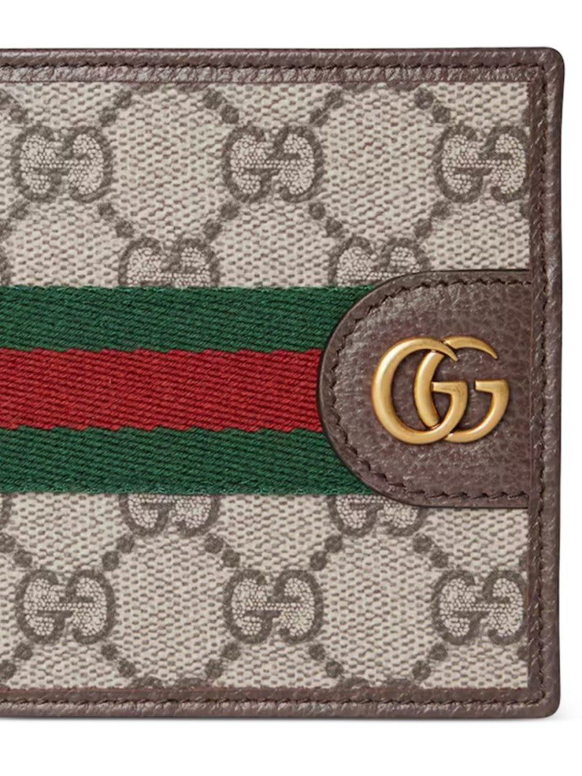 Gucci Ophidia Monogram Leather Coin Wallet