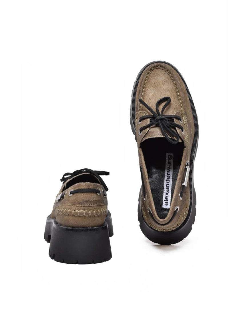 Alexander Wang Boat Shoes With Plateau Sole And Stitched Moccasin Design