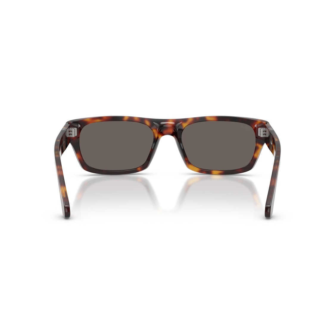 Persol Rectangular Tortoiseshell Acetate Sunglasses With Silver Arrow Detail