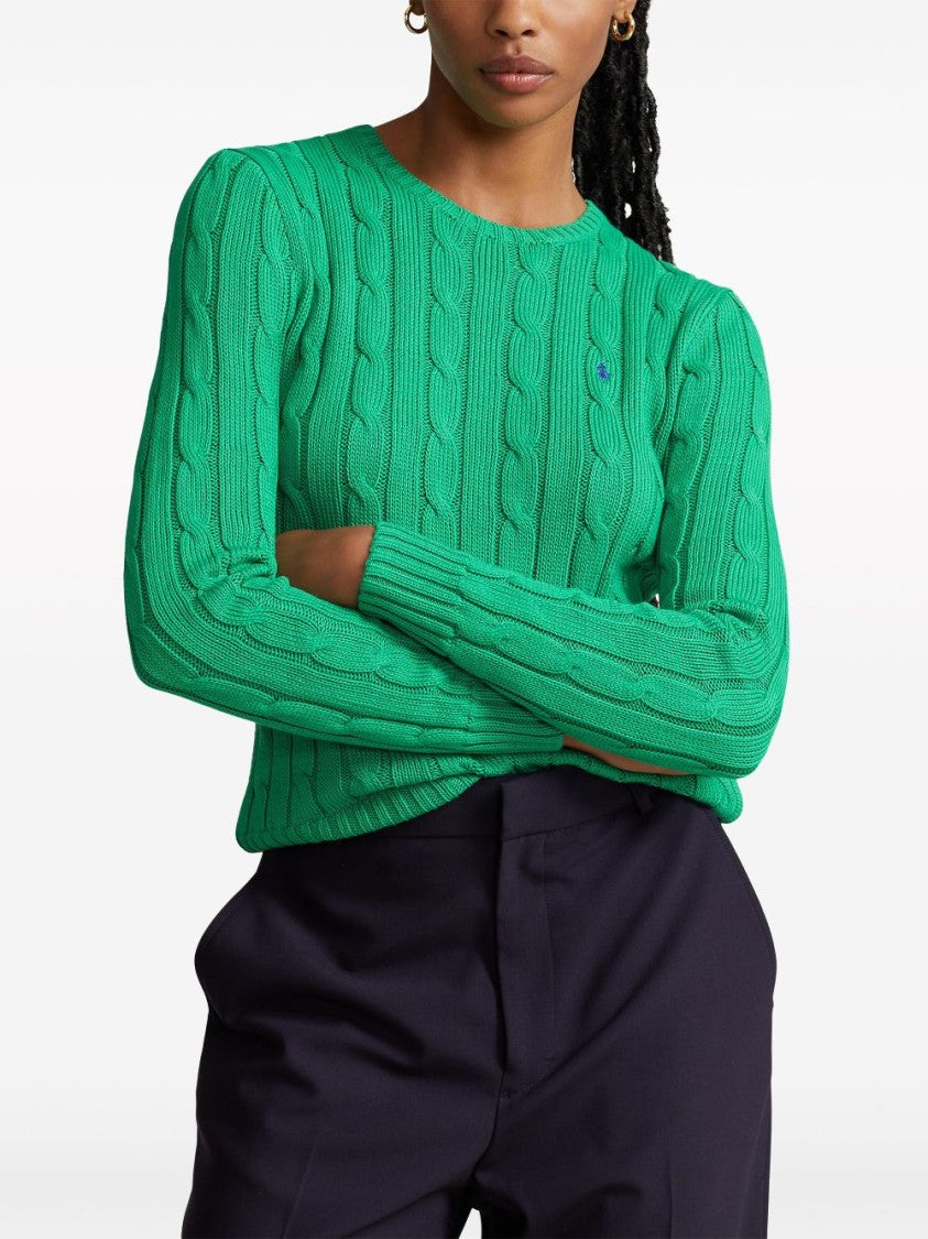 Polo Ralph Lauren Interwoven Pattern Crew Neck Top