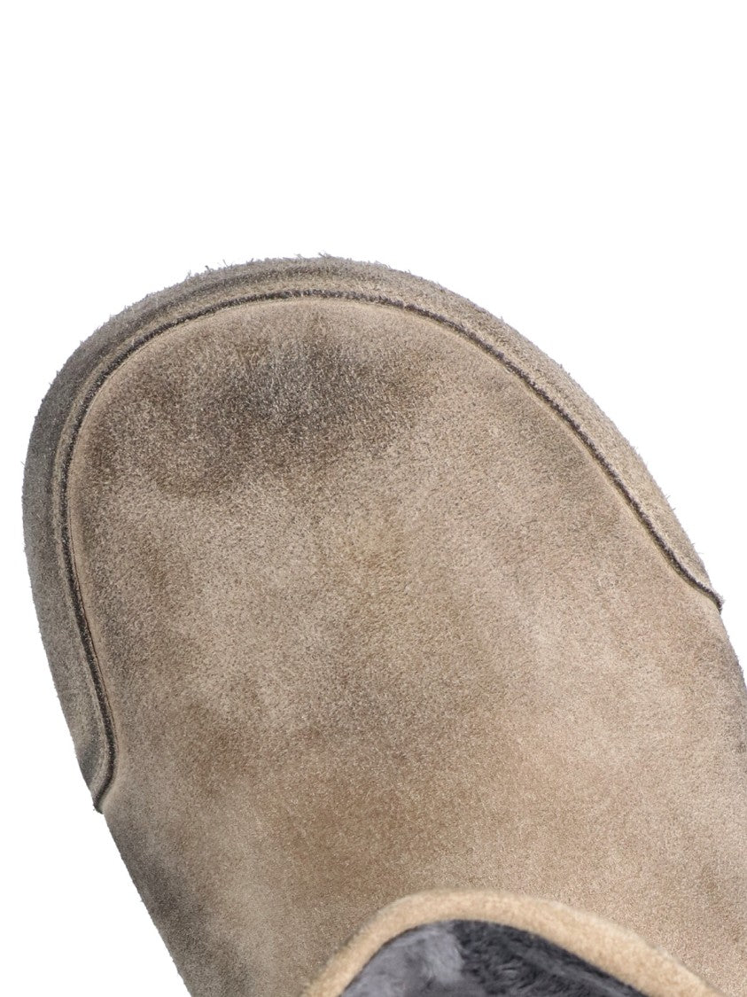 Balenciaga Brown Distressed Dumbo Suede Ankle Boots