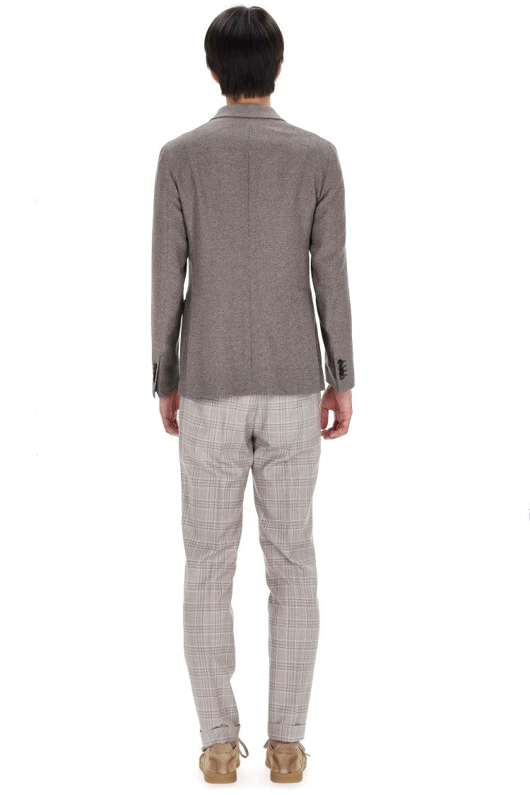 Tagliatore Montecarlo Line Double-Breasted Silk-Wool Jacket