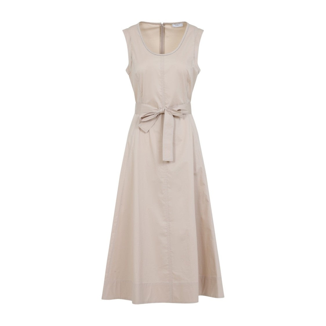 Peserico Sleeveless Maxi Dress With Fitted Bodice