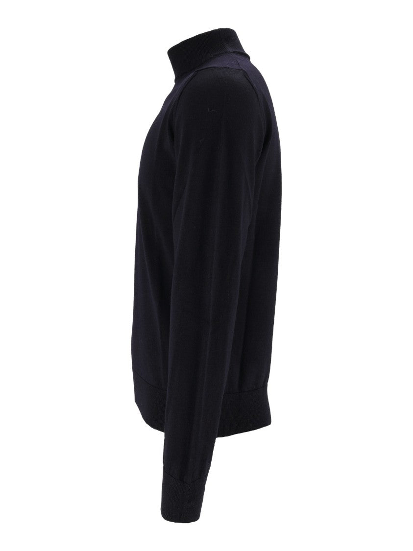 Ballantyne Wool Fitted Half-Turtleneck Sweater