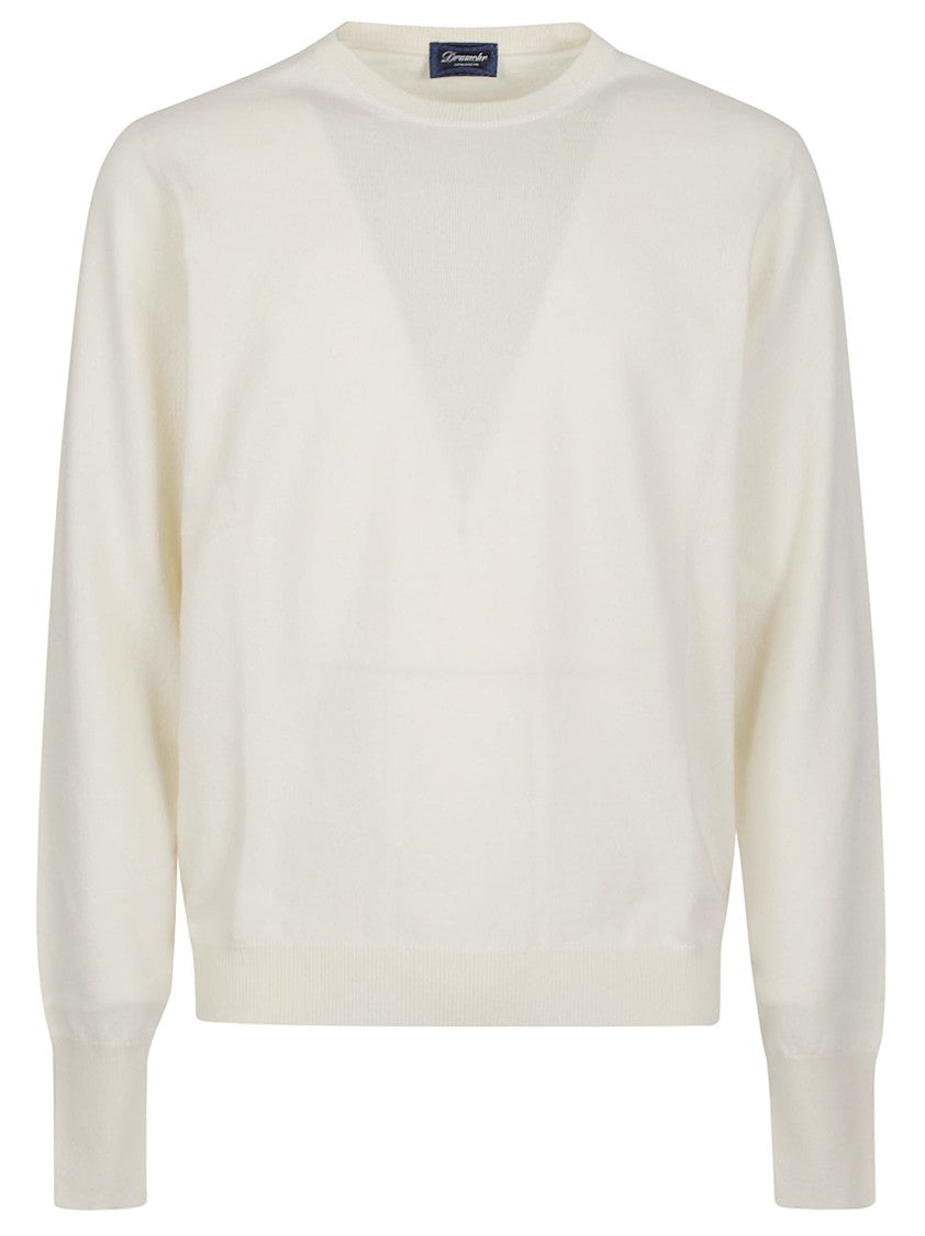 Drumohr Cashmere Round-Neck Knit Sweater