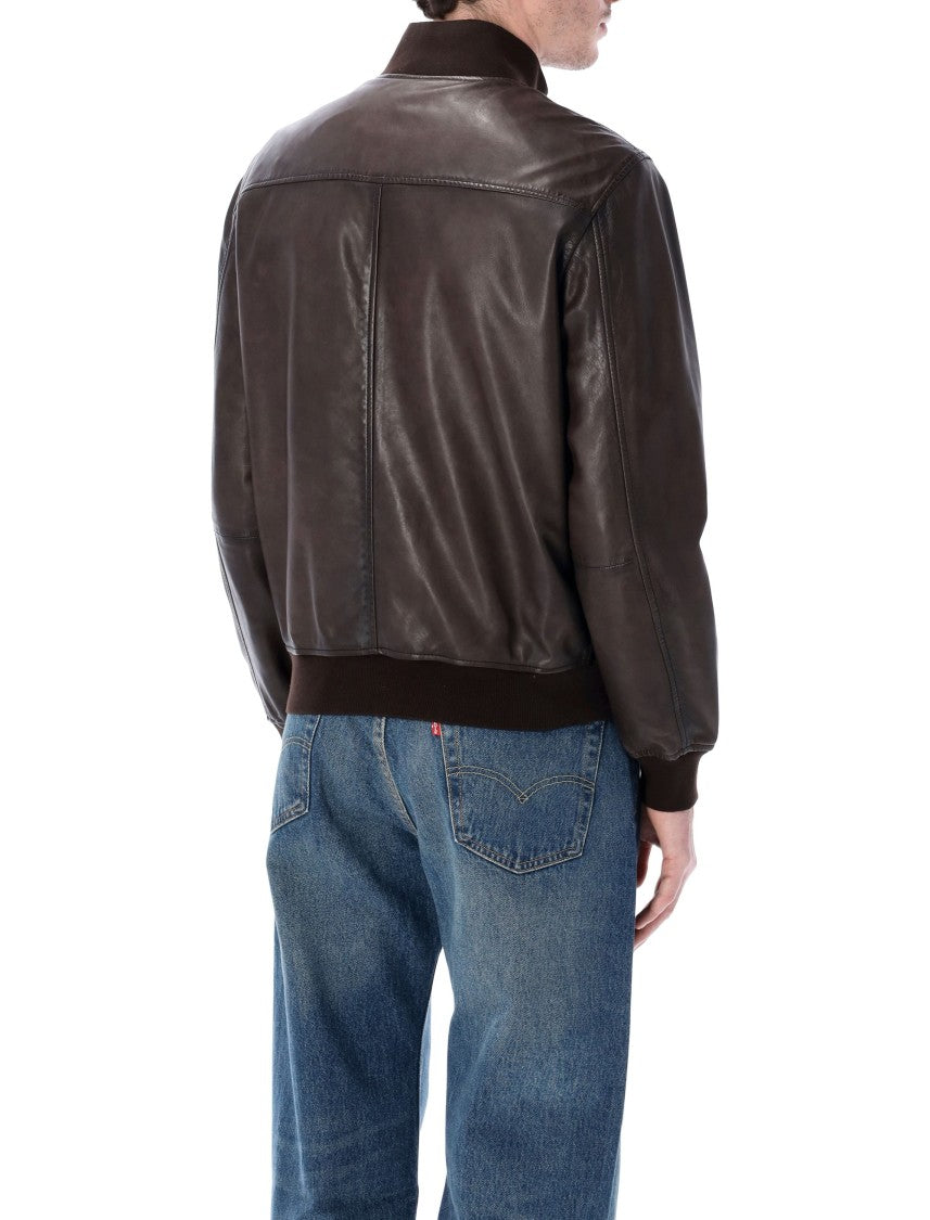 Sword Sword 6.6.44 Leather Bomber Jacket