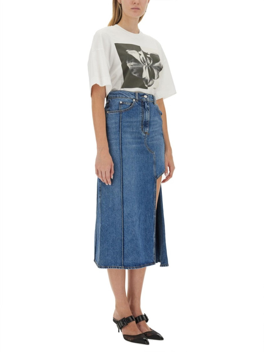 Alexander Mcqueen Photographic Orchid T-Shirt