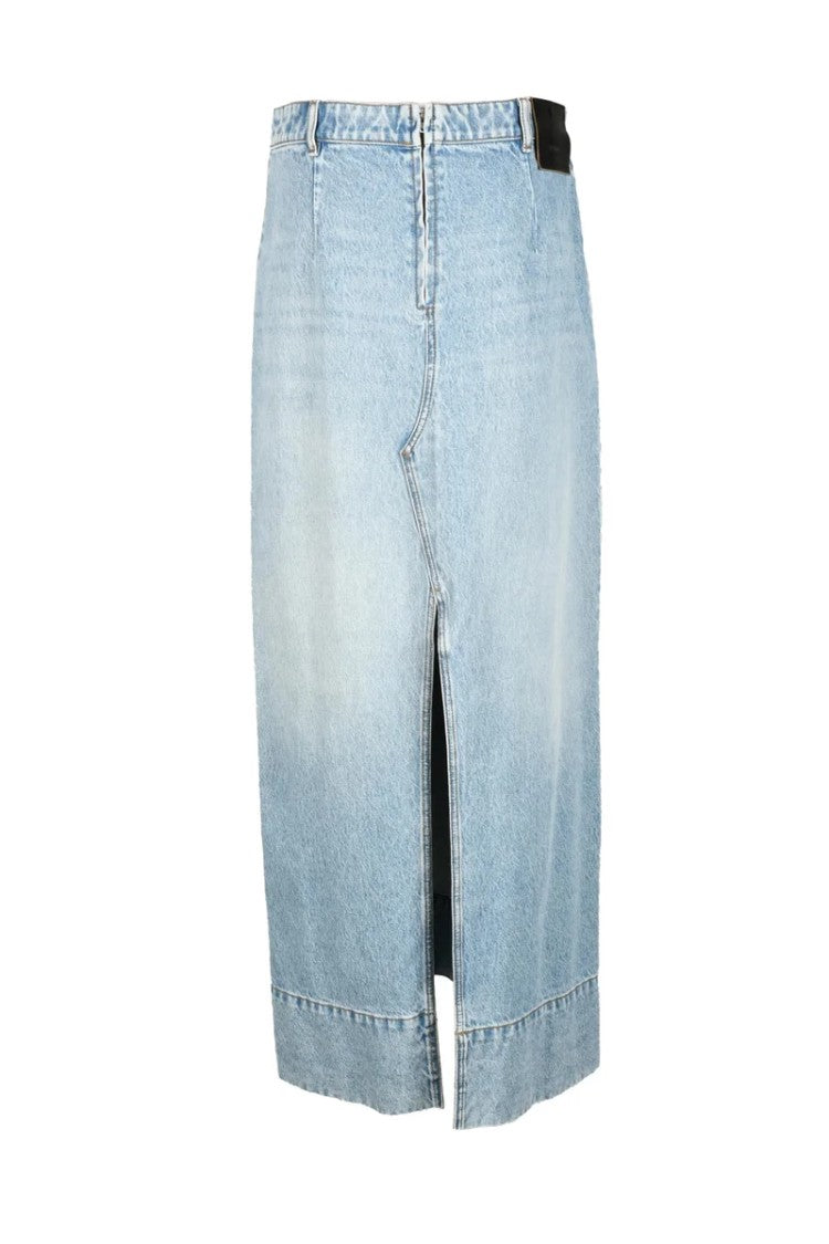 Sportmax Light Blue Denim Skirt