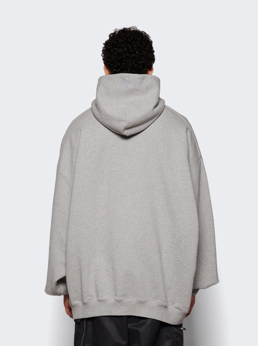 Vetements I'm Retired Oversized Hoodie Grey Melange