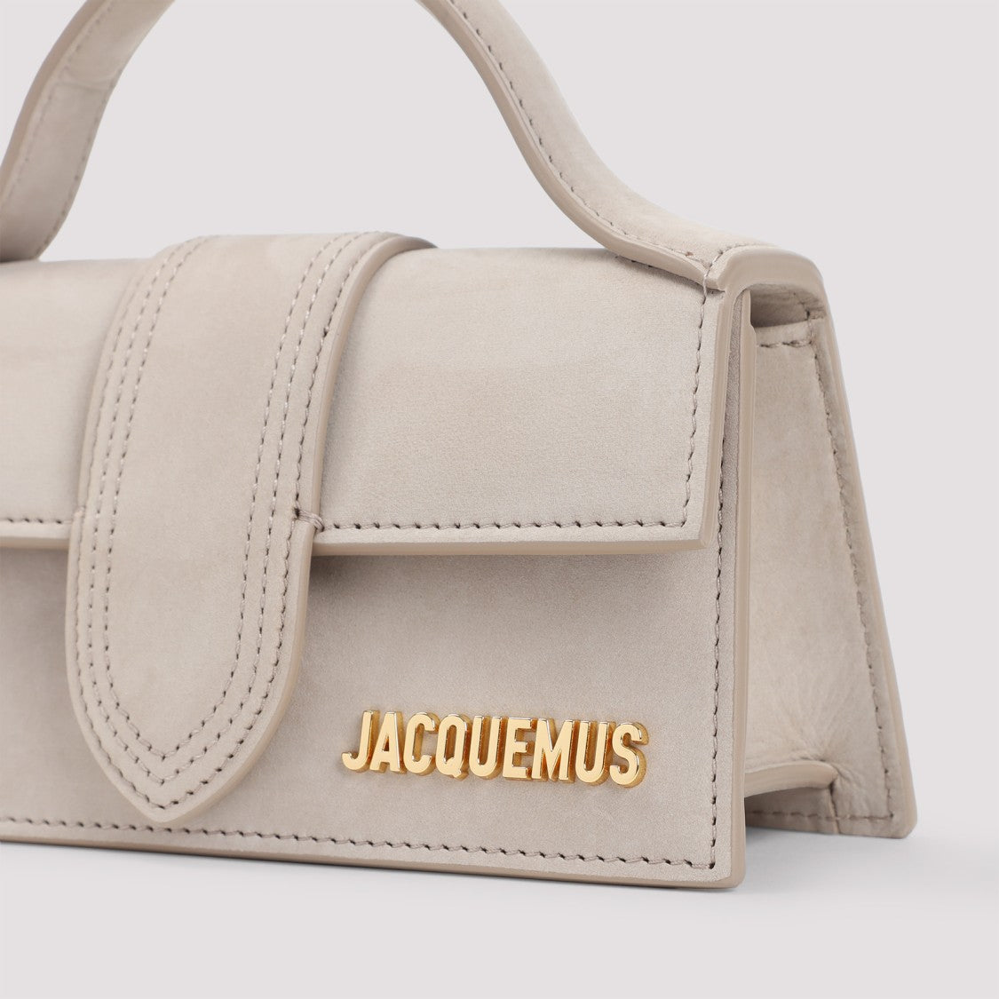 Jacquemus Structured Suede Leather Handbag