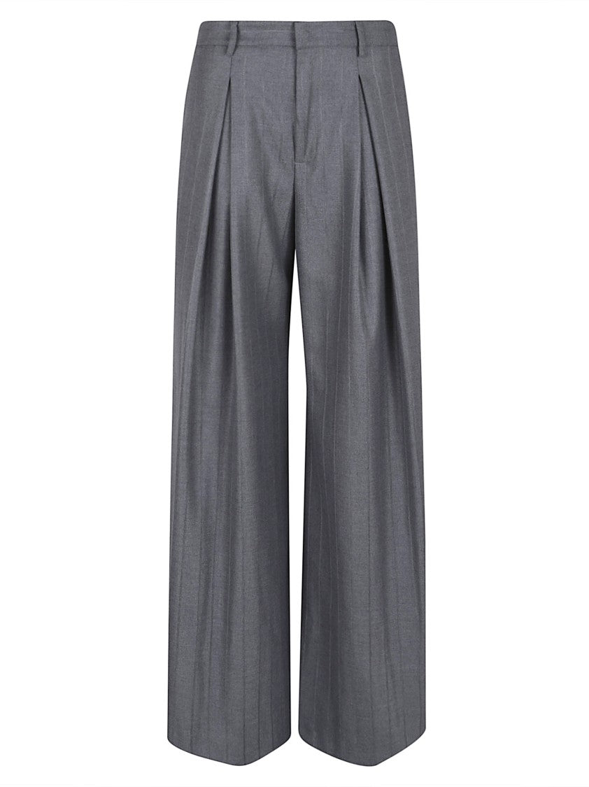 The Andamane Pinstriped Jacquard Tara Trousers
