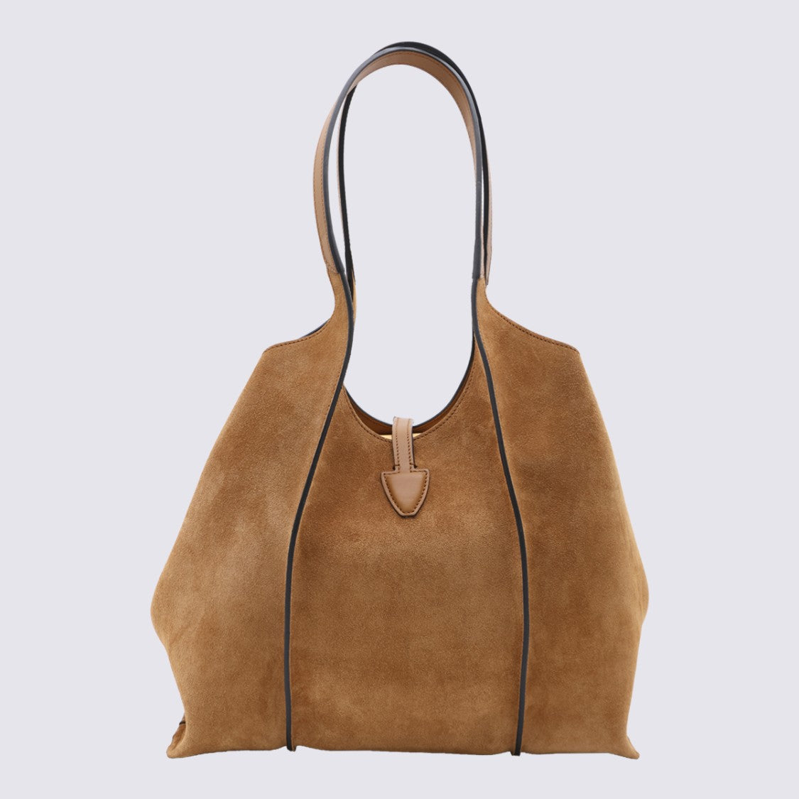 Tod's Suede Tote Bag With Metallic T-Buckle