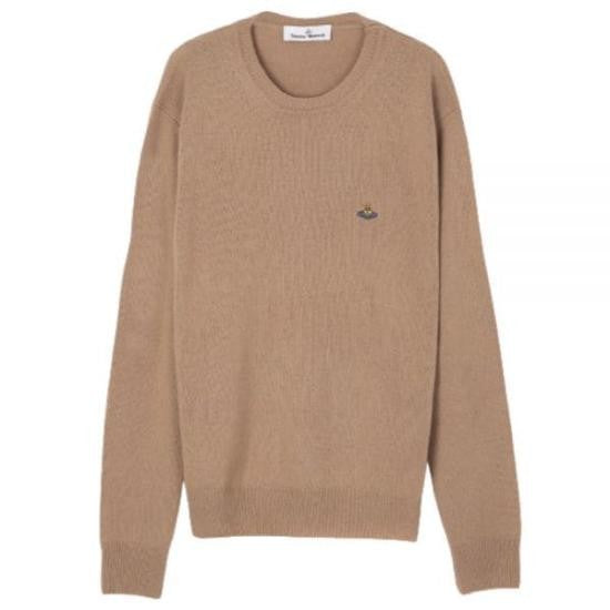 Vivienne Westwood Fine Knit Crew Neck Sweater With Embroidered Emblem
