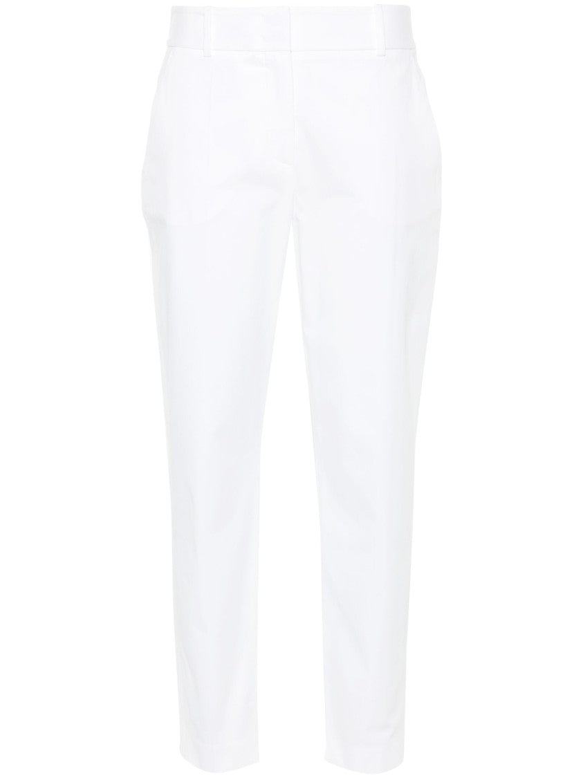 Eleventy Tailored Straight-Leg Trousers With Classic Waistband