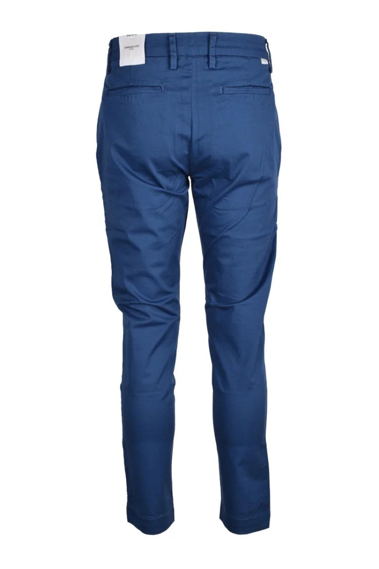 Hamaki-Ho Slim-Fit Blue Trousers With Tailored Silhouette And Mid-Rise Waist