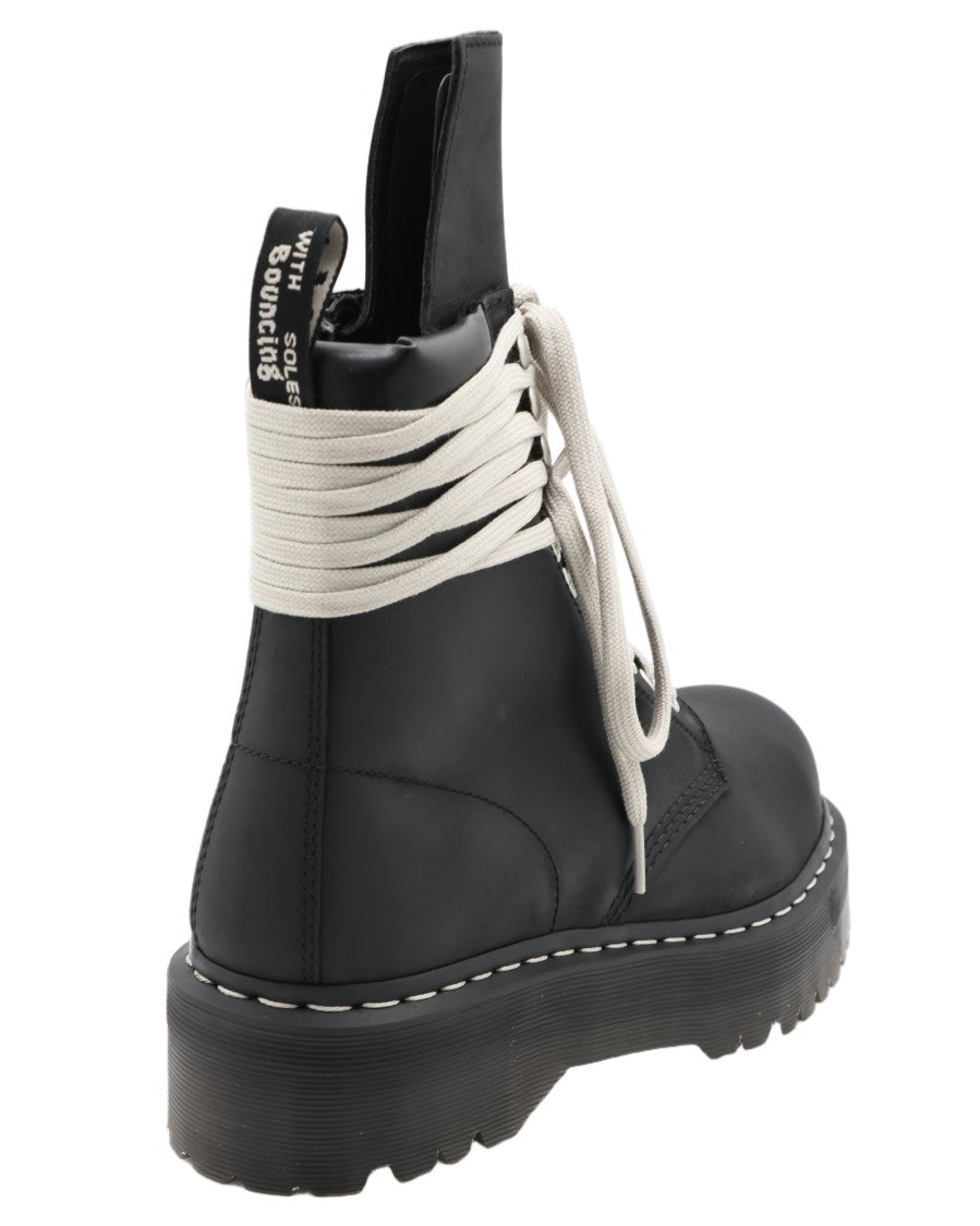 Dr. Martens X Rick Owens Chunky Contrast Lace Platform Boots