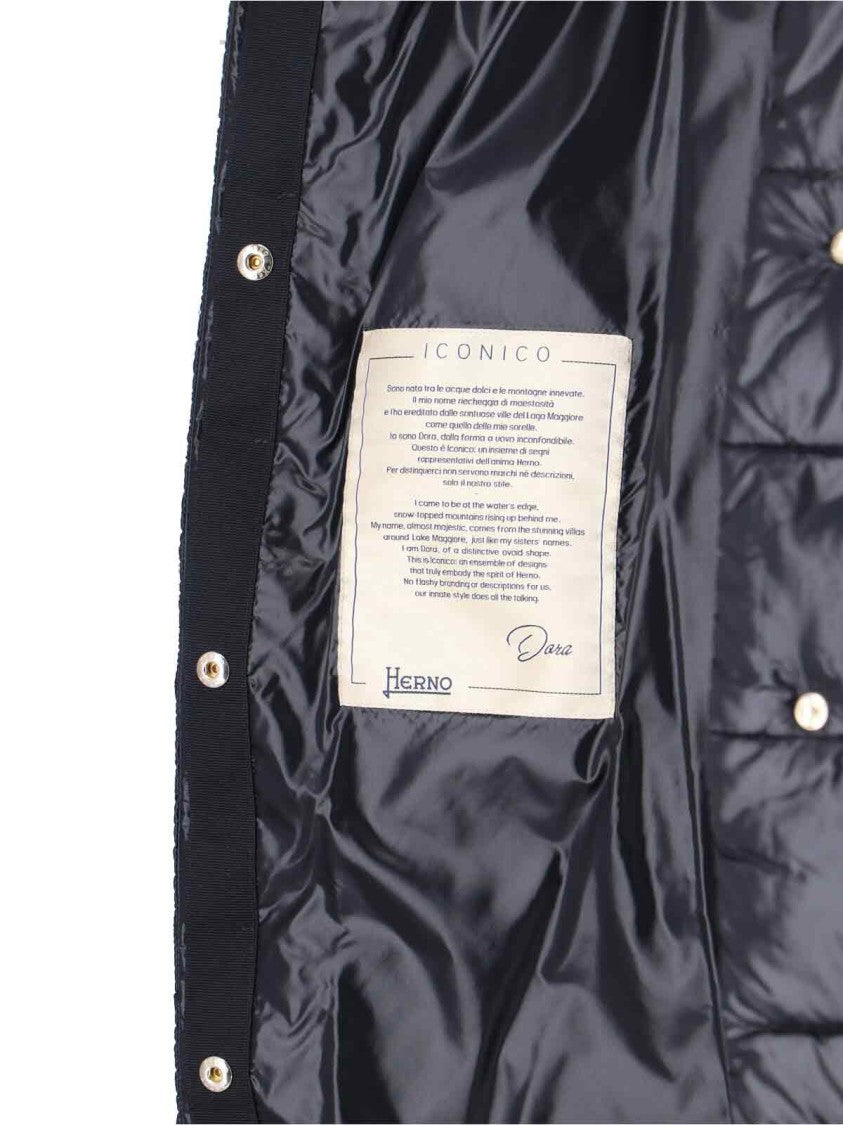 Herno Quilted Jacket With Structured Collar