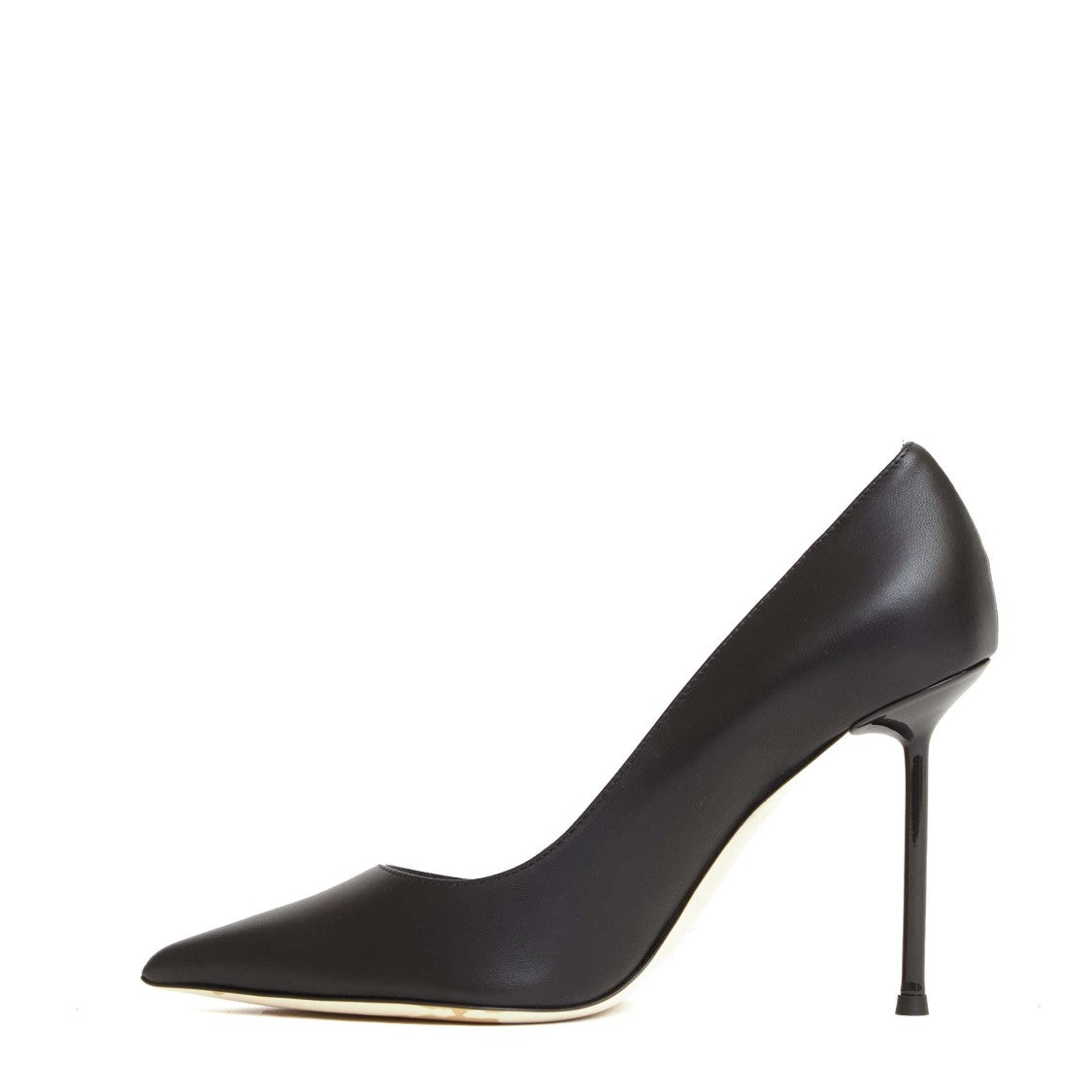 Ninalilou Graceful Black Leather Pumps