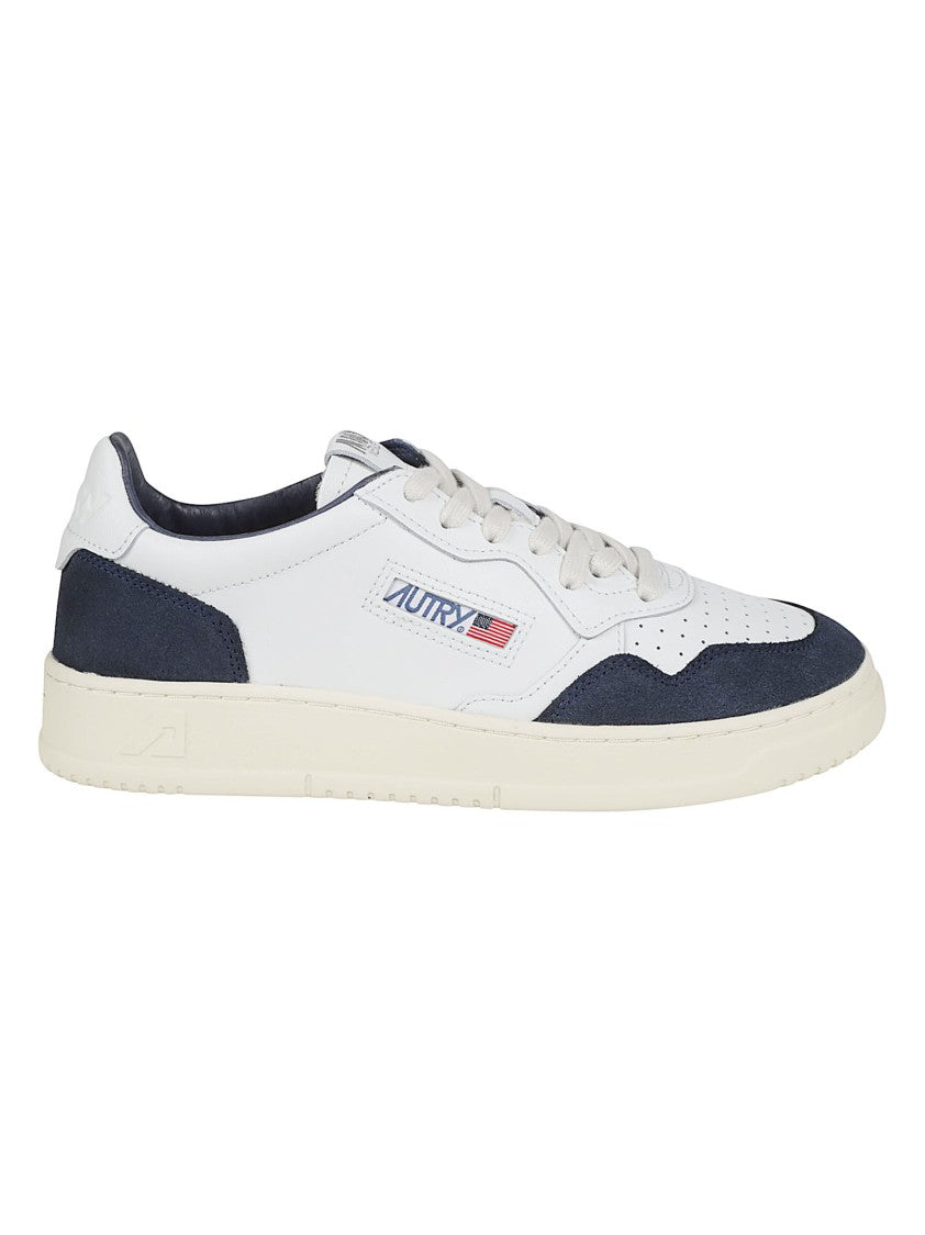 Autry Medalist Low Leather-Suede Low-Top Sneakers