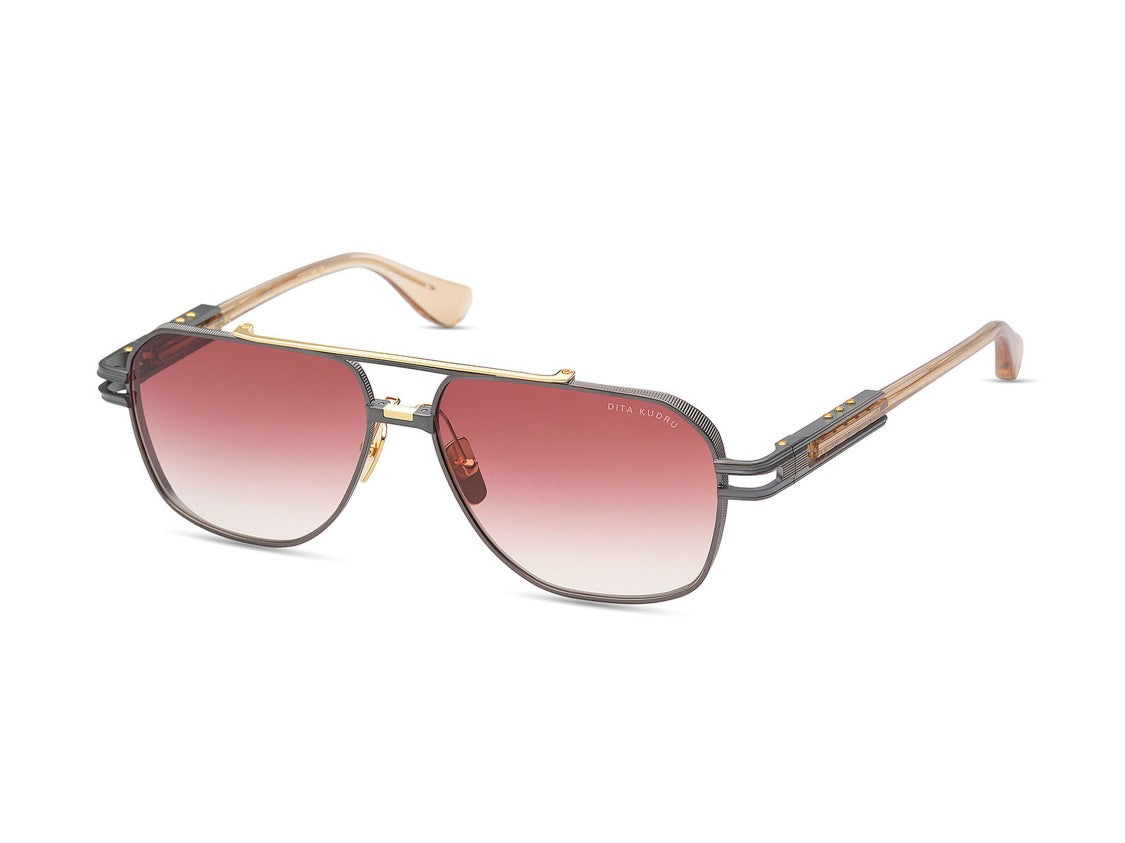 Dita Kudru Bold Double-Bridge Geometric Sunglasses