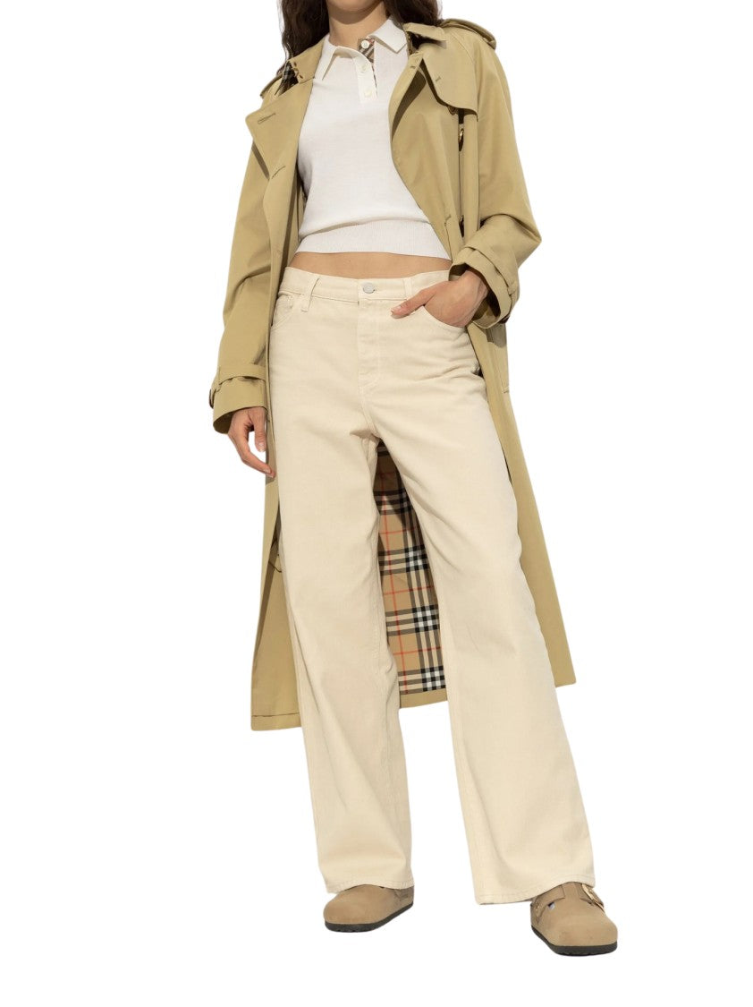 Birkenstock Contoured Brown Slip-On Sandals With Gold-Tone Buckle