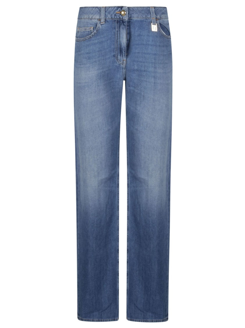 Elisabetta Franchi Classic Straight Leg Cotton Jeans