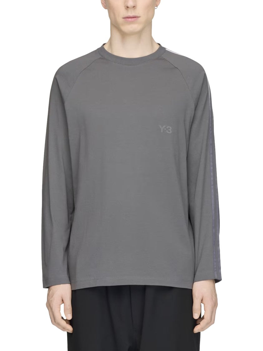 Y-3 Ovs Grd 3S Striped Long-Sleeve T-Shirt