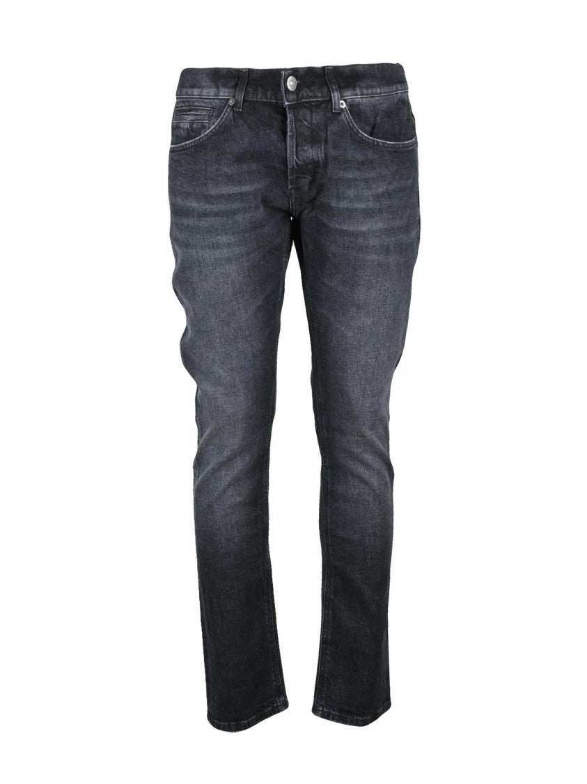 Dondup Black George Stretch Denim Jeans