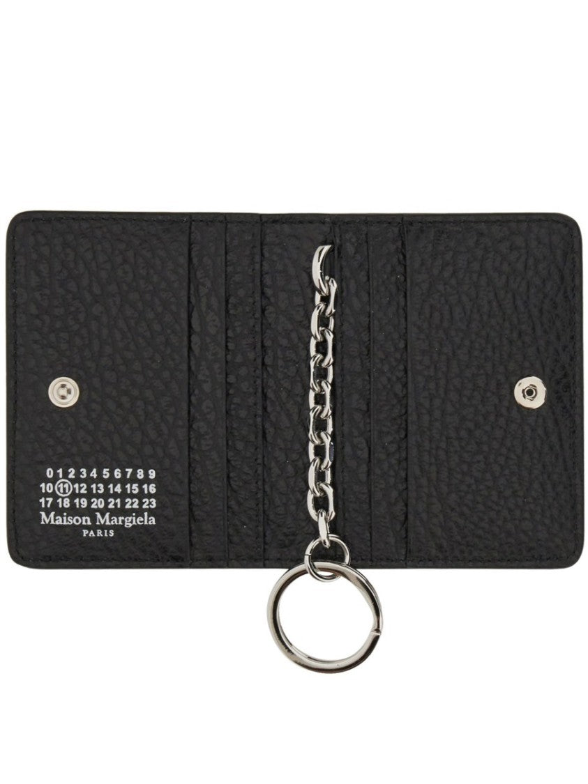 Maison Margiela Compact Bifold Textured Leather Wallet