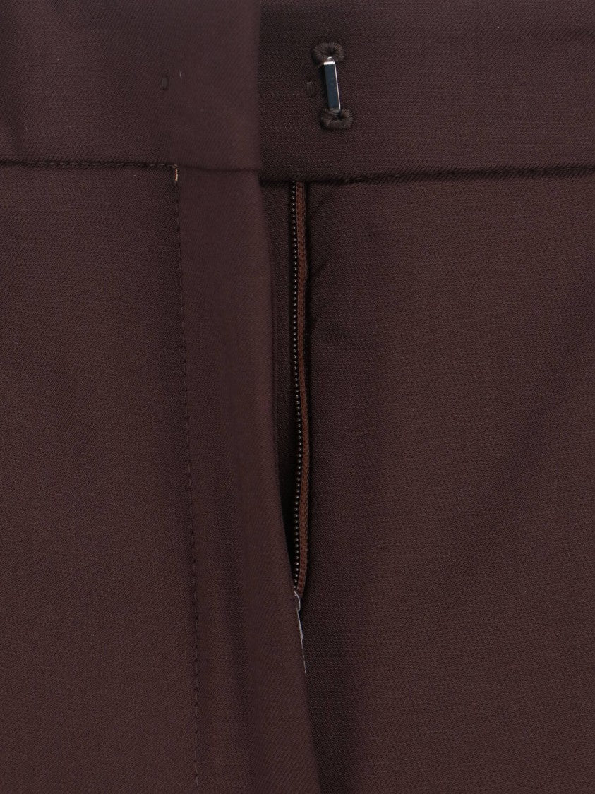Incotex Straight-Leg Trousers With Mid-Rise Elastic Waistband And Tailored Finish